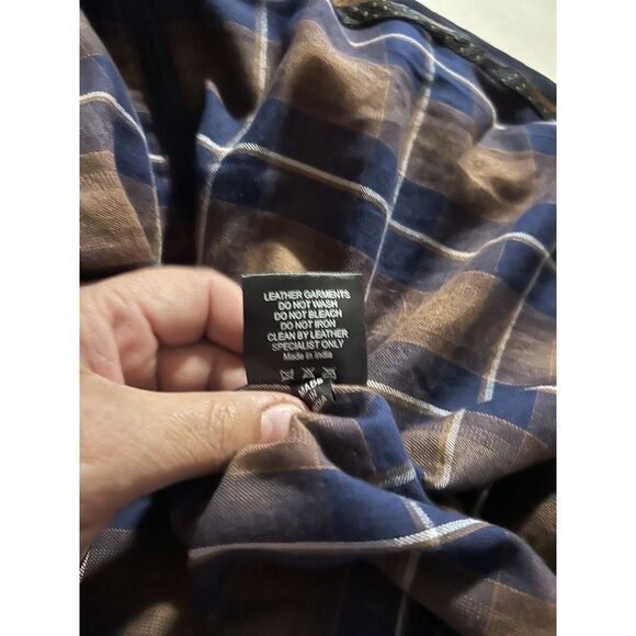 Old Gringo Blue Leather Men's Jacket XLarge - Picture 3 of 4